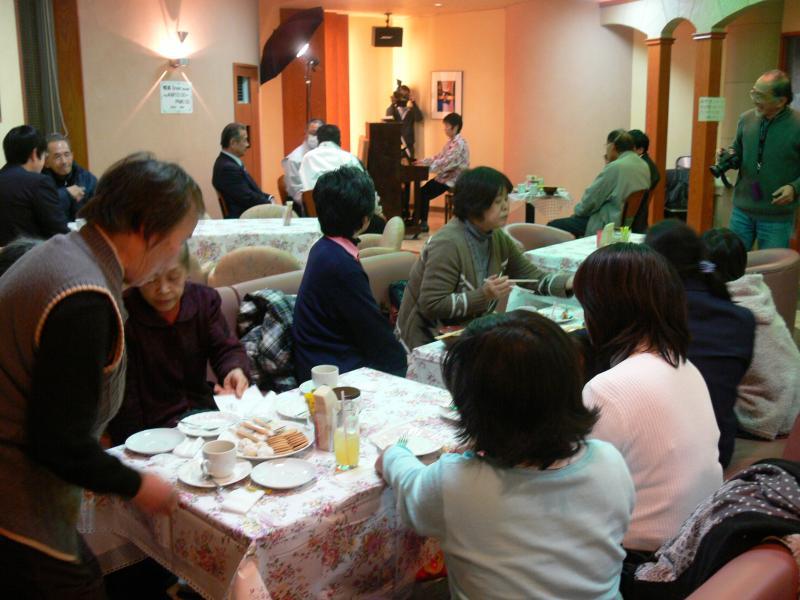 喫茶Greenのオープニングイベントの様子